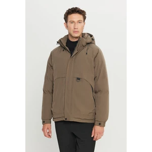 Altınyıldız Classics Standart Fit Normal Kesim Kapüşonlu Dik Yaka Yan Cepli Casual Mont