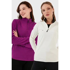 Slim Fit Yumuşak Dokulu Anti-Pilling Tüylenme Yapmayan 2'li Paket Polar Bayan Polar 5907000S2