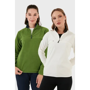 Slim Fit Yumuşak Dokulu Anti-Pilling Tüylenme Yapmayan 2'li Paket Polar Bayan Polar 5907000S2