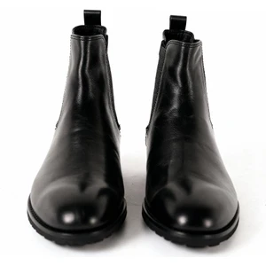 Klasik Deri Siyah Bot