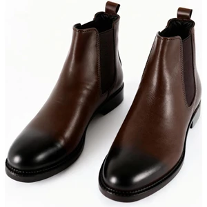 Klasik Deri Kahverengi Bot