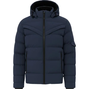 Erkek Lacivert Erkek Outdoor Su Geçirmez Kapüşonlu Kışlık Kaban – Rüzgar ve Yağmura Dayanıklı  Mont&kaban