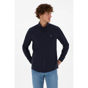 U.s. Polo Assn. Erkek Lacivert Gömlek Basic 50316721-VR033