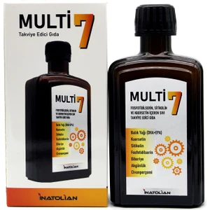 Multi7 Fosfotidilserin, Balık Yağı, Sitikolin Içeren Sıvı Takviye Edici Gıda