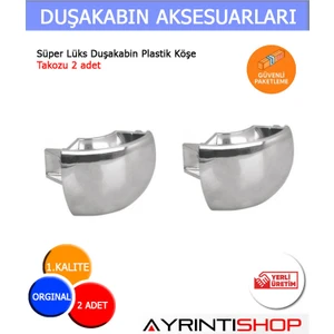 Ayrıntıshop Duşakabin Köşe Plastik Takozu Lüx Seri 2 Adet