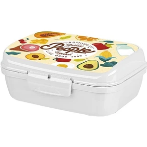 Titiz Plastik Onyx Good Food Desenli Kilitli Beslenme / Lunch Box - 1000 ml