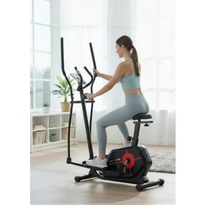 Orbit Gerçek Manyetik Bluetooth Uygulamalı Nabız Ölçerli Eliptik Bisiklet Seleli