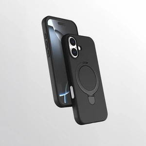 BuLand Store Apple iPhone 16 Plus Kılıf M-Safe Şarj Özellikli Standlı Twincore Kapak