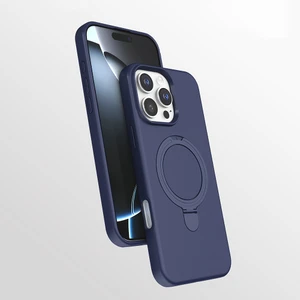 BuLand Store Apple iPhone 16 Pro Kılıf M-Safe Şarj Özellikli Standlı Twincore Kapak