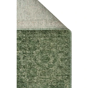 Akbel Halı Shiraz SHR 02 Yeşil - Vintage Eskitme Desenli Yumuşak Dokulu Modern Makine Halısı