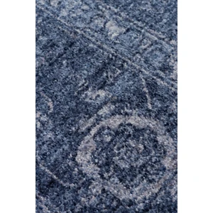Akbel Halı Shiraz SHR 03 Navy - Vintage Eskitme Desenli Yumuşak Dokulu Modern Makine Halısı