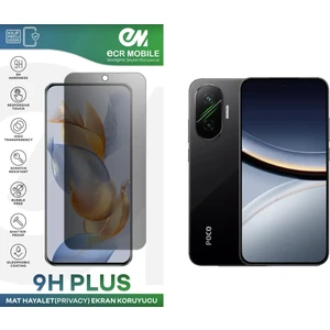 ECR MOBILE Poco F7 5g ile Uyumlu Mat Hayalet (Privacy) 9h Nano Ekran Koruyucu