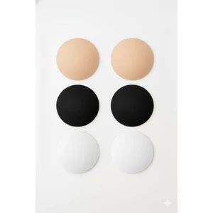 Arma Yıldız Kadın Sütyen Pedi - Göğüs Pedi 3 Çift Renkli (Atlet, Büstiyer, Mayo Için Uyumlu)