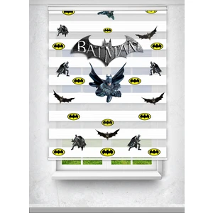 Avart Digital  Batman Baskılı Çocuk Odası Perdesi Baskılı Zebra Perde - Dijital Baskılı Zebra Stor Perde