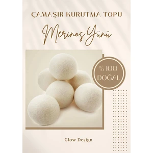 Glow Design Çamaşır Kurutma Makinası Topu 3lü Kokusuz