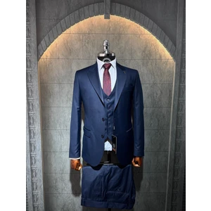 Filafil Kırlangıç Yaka Viscon Yelekli Takım Elbise