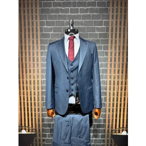 Filafil Kırlangıç Yaka Viscon Yelekli Takım Elbise