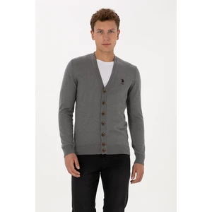 U.s. Polo Assn. Erkek Gri Melanj Hırka (Triko) 50313702-VR086
