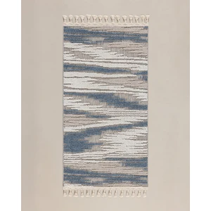 Madame Coco Grania Saçaklı Halı - Gri - 80X150 cm