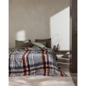 Madame Coco Fravonne Tek Kişilik Welsoft Baskılı Battaniye - Lacivert