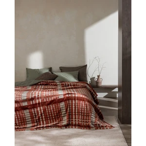 Madame Coco Fravonne Çift Kişilik Welsoft Baskılı Battaniye - Kahverengi