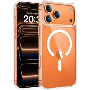 MMP Shop Iphone 17 Pro Max Uyumlu Magsafe Özellikli Sararmaz Kamera Koruma Çıkıntılı Sert Şeffaf Kılıf