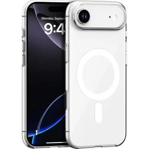 MMP Shop Iphone 17 Air Uyumlu Magsafe Özellikli Sararmaz Kamera Koruma Çıkıntılı Sert Şeffaf Kılıf