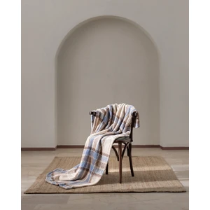 Madame Coco Antonin Welsoft Baskılı Tv Battaniye - Mavi/bej