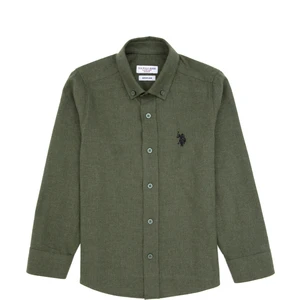 U.s. Polo Assn. Erkek Çocuk Haki Gömlek Basic 50316769-VR027
