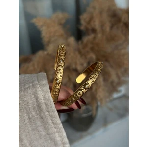 Stainless Steel Çelik Gold Ayarlanabilen Bileklik