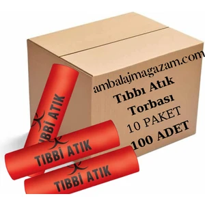 Tıbbi Atık Çöp Poşeti 10 Rulo