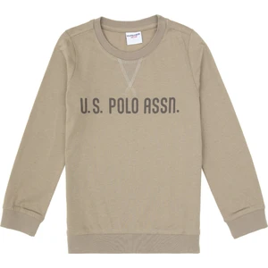 U.S. Polo Assn. Erkek Çocuk Açık Haki Bisiklet Yaka Sweatshirt 50314939-VR183