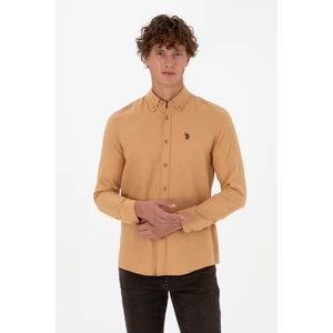 U.s. Polo Assn. Erkek Camel Gömlek Basic 50316721-VR015