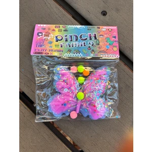 Pinch Family Kelebek Squishy Jel Oyuncak 7 cm | Stres Giderici Yumuşak Antistres Sukuşi Oyuncak