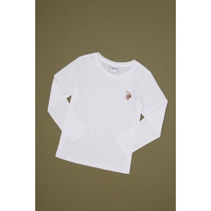 U.s. Polo Assn. Kız Çocuk Beyaz Tişört 50317915-VR013