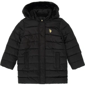 U.s. Polo Assn. Kız Çocuk Siyah Kaban 50313175-VR046