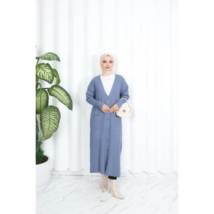 Nisum Moda Cepli Uzun Triko Hırka