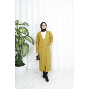 Nisum Moda Cepli Uzun Triko Hırka