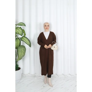 Nisum Moda Cepli Uzun Triko Hırka