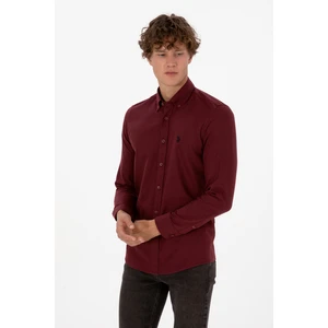 U.s. Polo Assn. Erkek Bordo Gömlek Basic 50316721-VR014
