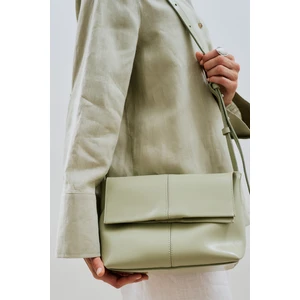 Kapaklı Deri Çanta Yeşil