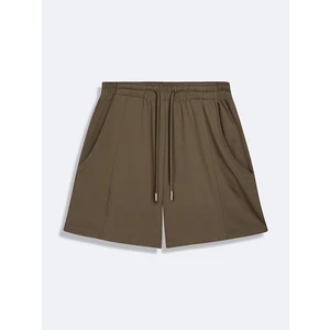 Beli Lastikli Kısa Yeşil Şort