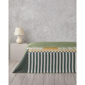 English Home Strada Grid Çift Kişilik Çok Amaçlı Örtü 200X220 cm Yeşil