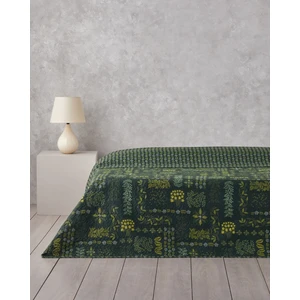 English Home Tendril Bloom Çift Kişilik Çok Amaçlı Örtü 200x220 cm Yeşil