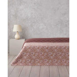 English Home Jacobean Plaid Çift Kişilik Çok Amaçlı Örtü 200x220 cm Bordo