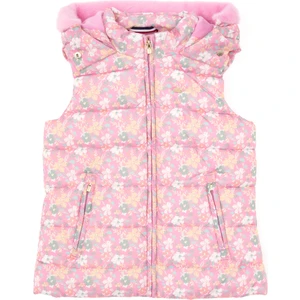 U.S. Polo Assn. Kız Çocuk Pembe Kapüşonlu Şişme Yelek 50313062-VR167