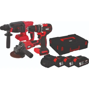 Atb 21 - 3'lü Kömürsüz Akülü Kombo Set  Matkap + Taşlama + Kırıcı Delici 3x5.0Ah Akü - A0104170