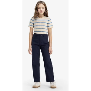 Kız Çocuk Straight Fit Geniş Bol Paça Cepli Pamuklu Okul Pantolonu C9471A825AU