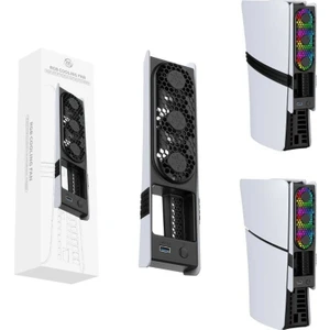 Ps5 Slim/ps5 Pro Uyumlu 3 Kademeli Rgb Oto Mod Arka Soğutucu Fan JYSP5228