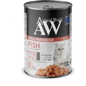 Aw  Animal World Sterilised Cat Fish Kısırlaştırılmış Balıklı Kedi Konservesi